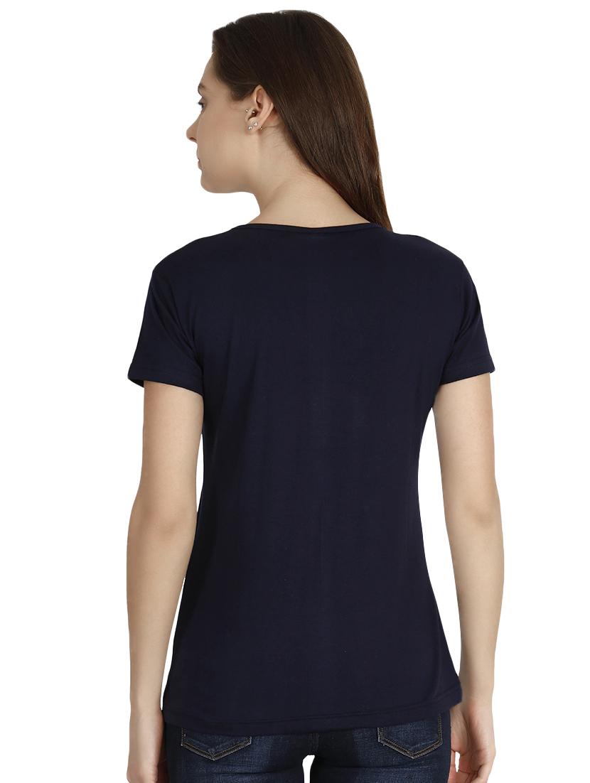 round neck foil print tee - 16471258 - Standard Image - 2
