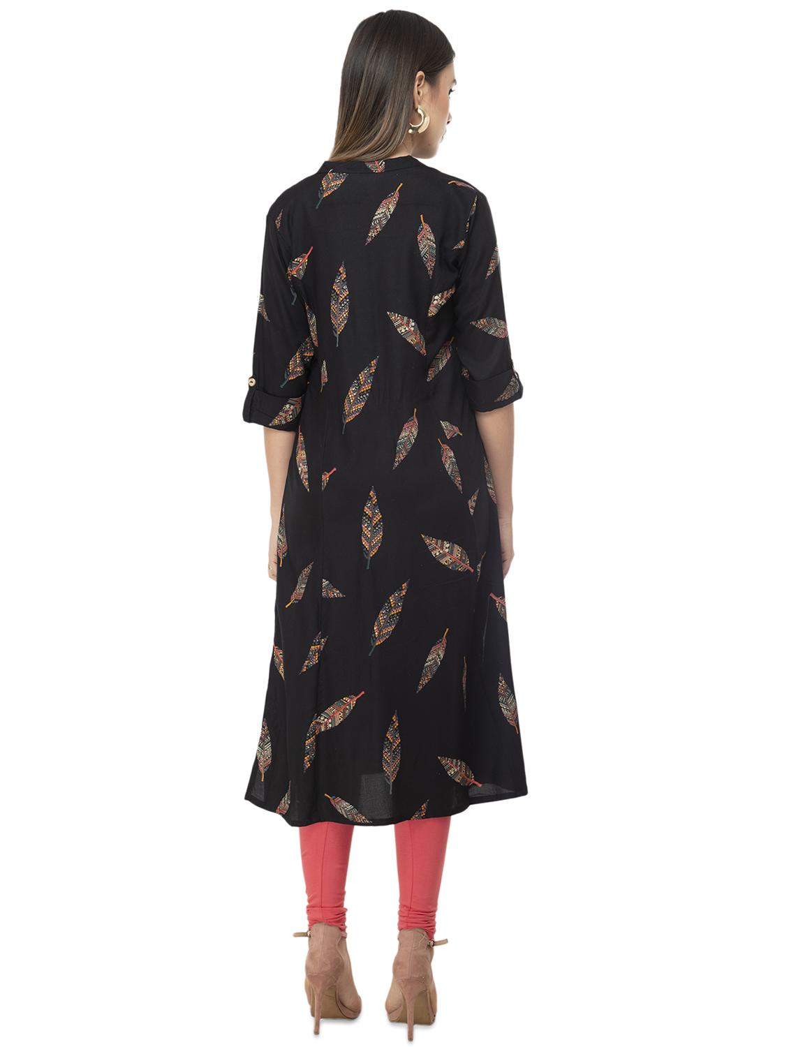 printed a-line kurta - 16471356 - Standard Image - 2