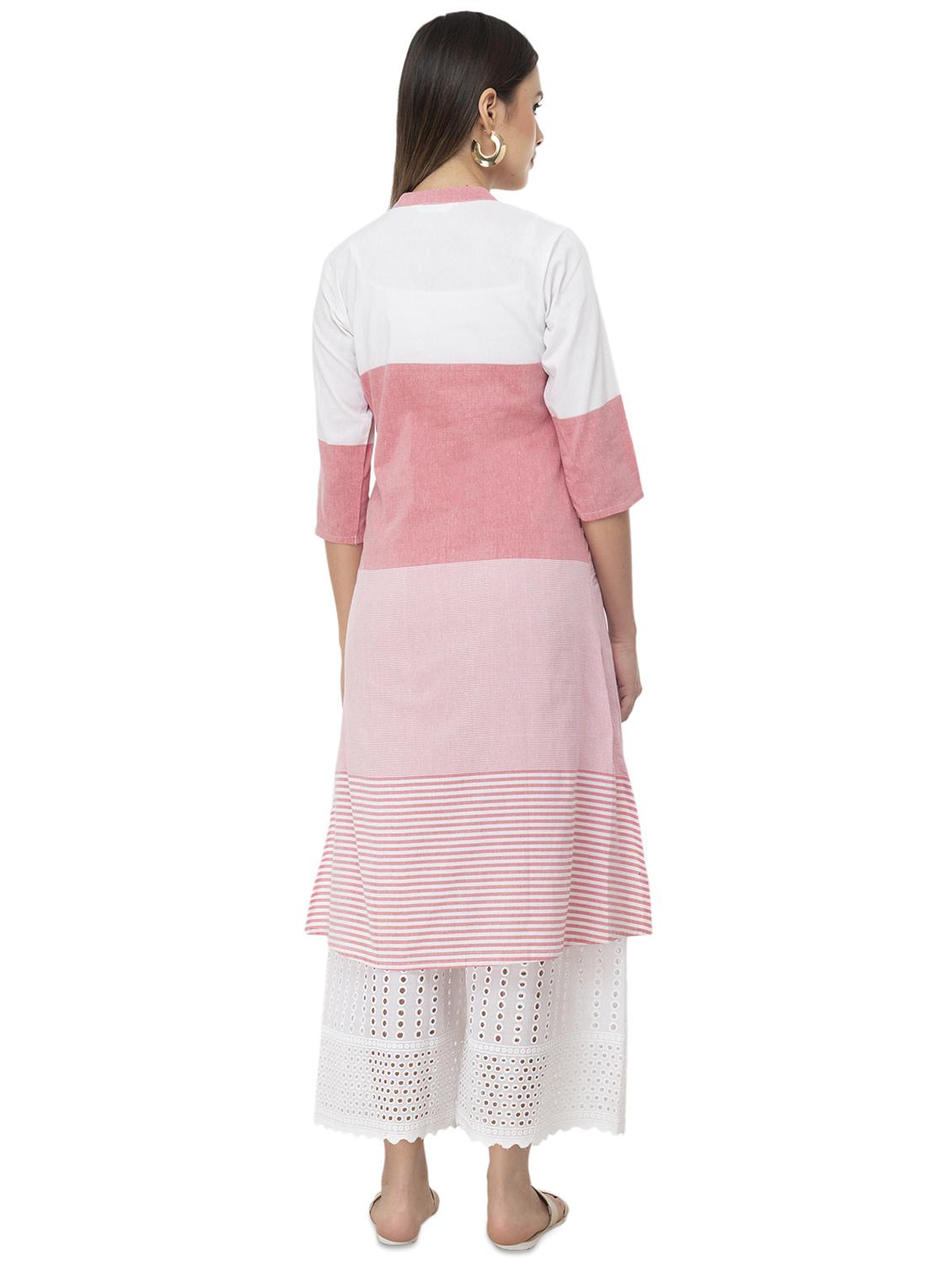 color block a-line kurta - 16471364 - Standard Image - 2