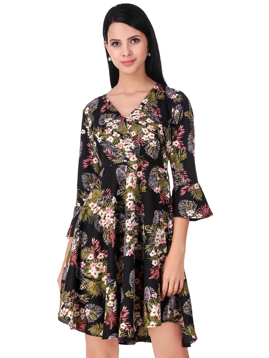 women's fit & flare floral dress