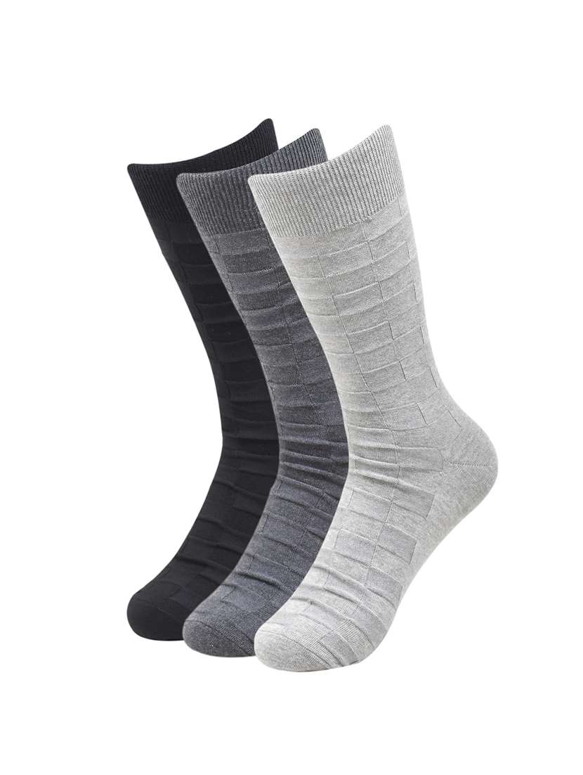 men pack of 3 solid above ankle length sock
