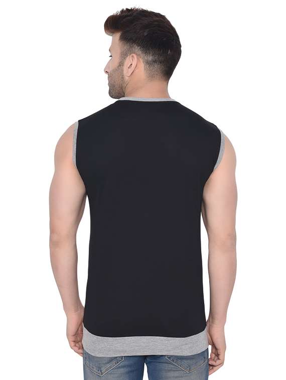 black cut & sew t-shirt  - 16477705 -  Standard Image - 2