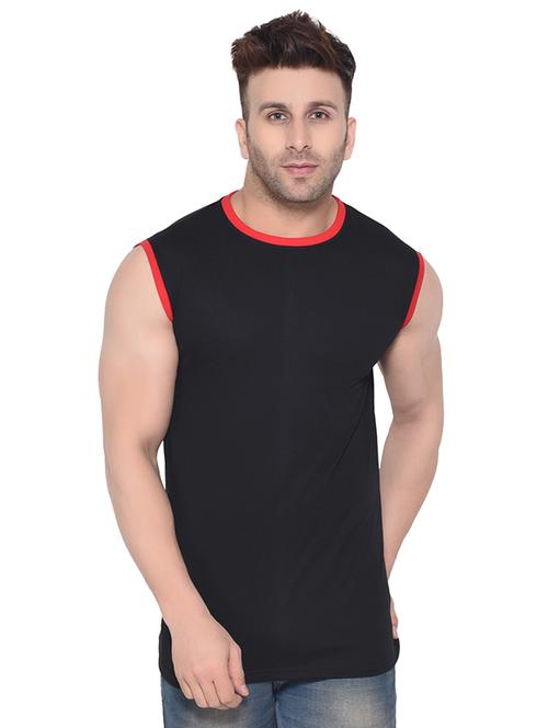 black solid t-shirt - 16477720 - Standard Image - 0