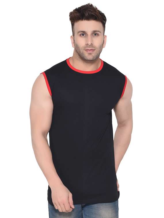 black solid t-shirt - 16477720 - Zoom Image - 0
