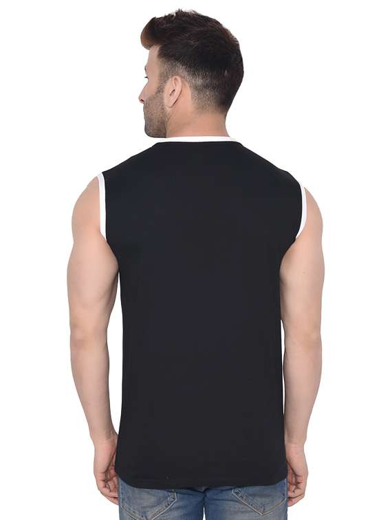black solid t-shirt - 16477721 - Standard Image - 2