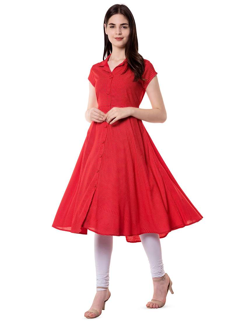 women's flared kurta