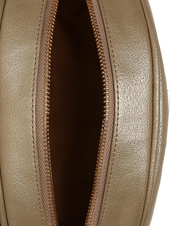 gold leatherette (pu) sling bag - 16480984 - Standard Image - 2