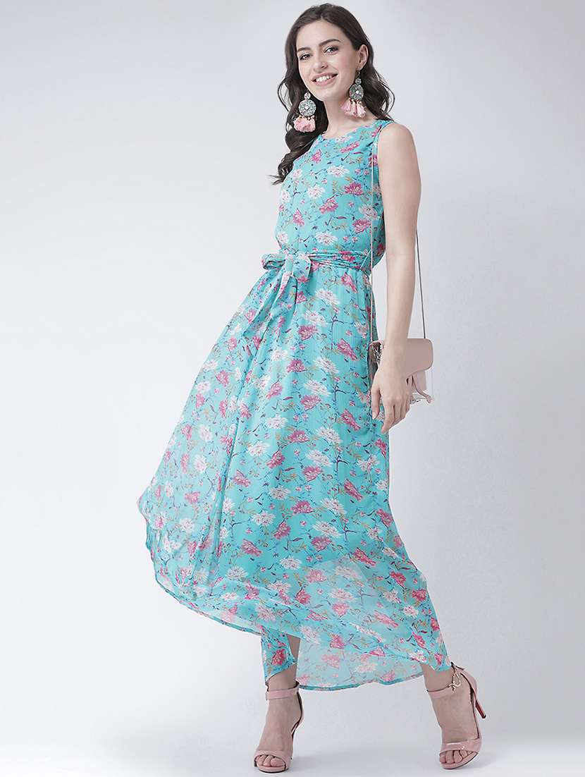 Tie Knot Floral Maxi Dress