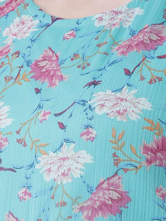 Tie Knot Floral Maxi Dress