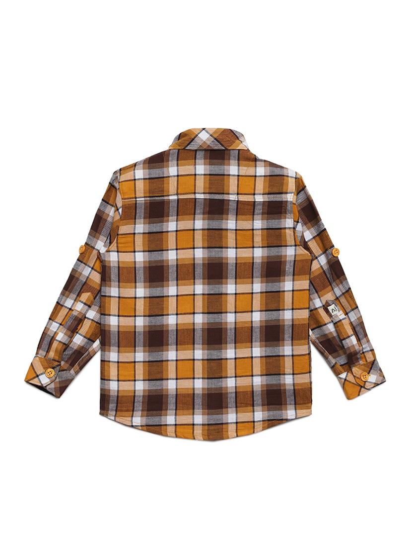 roll up sleeve checkered shirt - 16483329 - Standard Image - 2