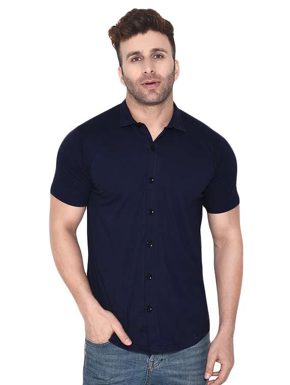 mens solid casual shirt