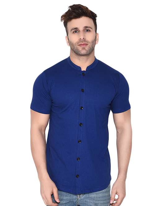 mens solid casual shirt - 16483438 -  Standard Image - 0