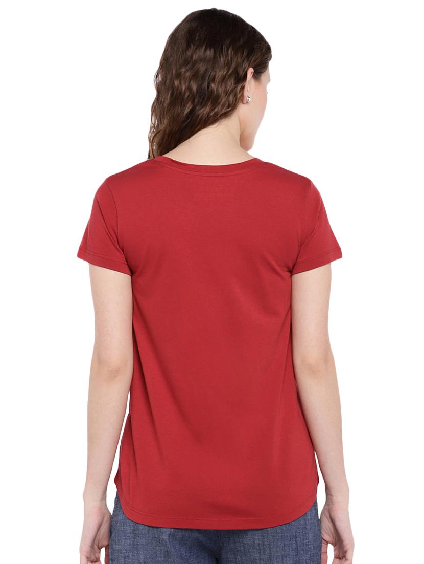 round neck solid tee - 16484223 - Standard Image - 2