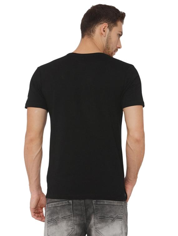 black solid t-shirt - 16484371 - Standard Image - 2