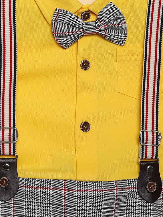 yellow cotton romper dress - 16484717 - Standard Image - 2