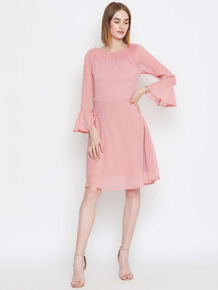 women's sheath solid dress