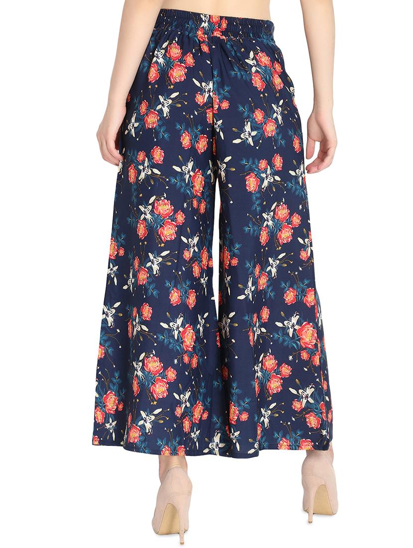 set of 2 floral flared palazzo - 16489340 - Standard Image - 2