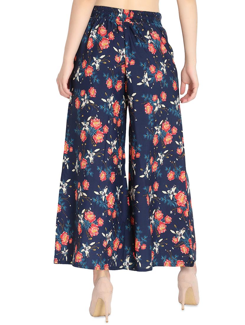set of 2 floral flared palazzo - 16489342 - Standard Image - 2