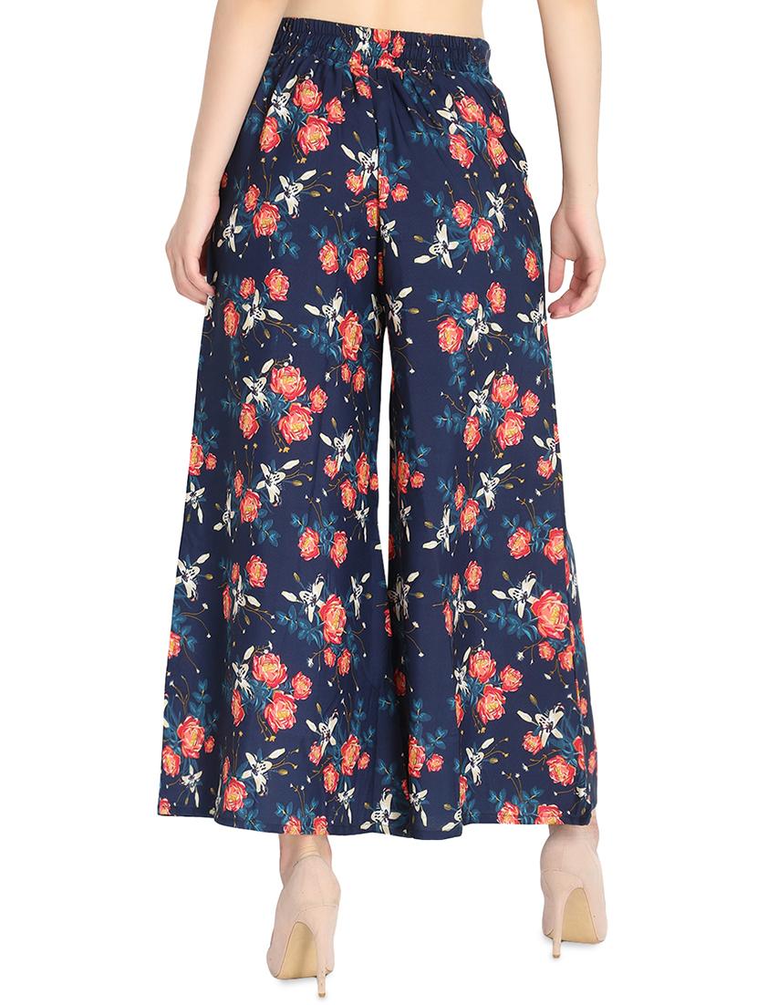 set of 2 floral flared palazzo - 16489346 - Standard Image - 2
