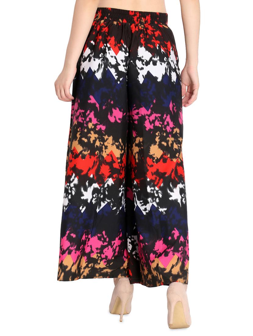 set of 2 high rise floral palazzo - 16489361 - Standard Image - 2