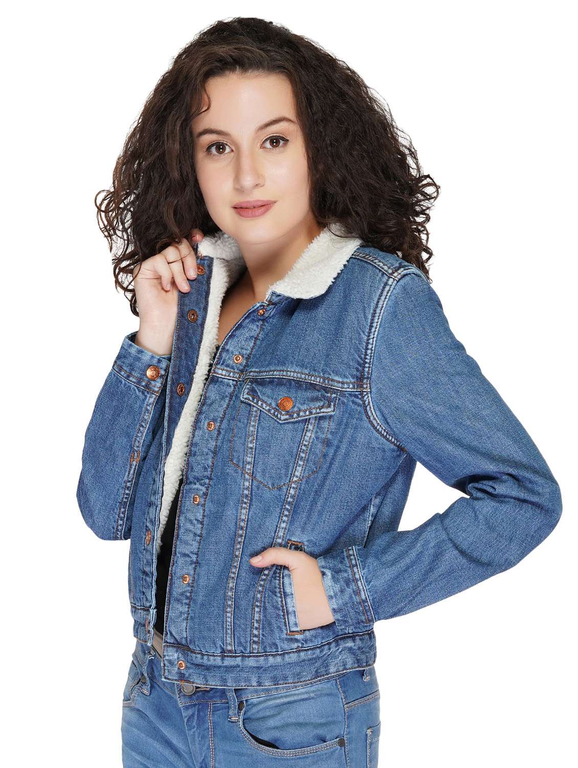 button up denim jacket