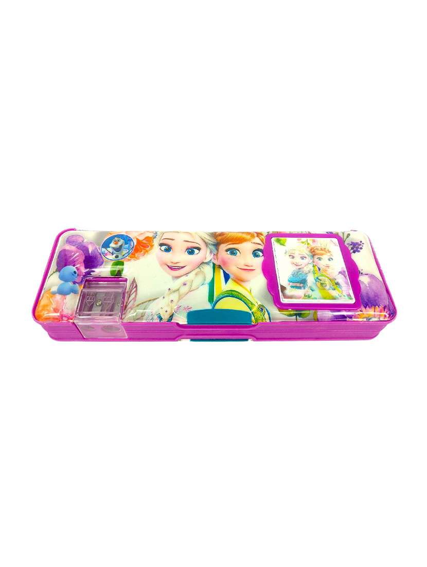 purple plastic geometry set