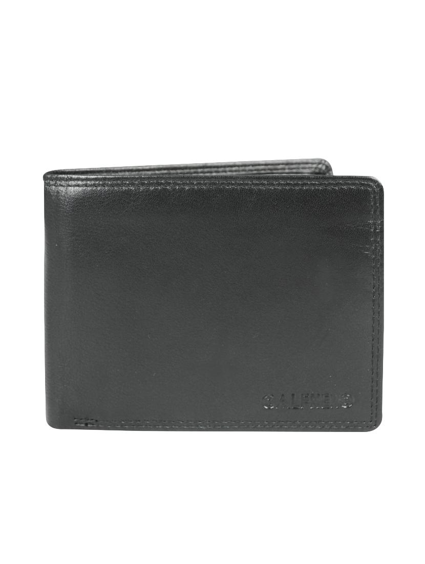 black leather wallet - 16494270 -  Zoom Image - 0