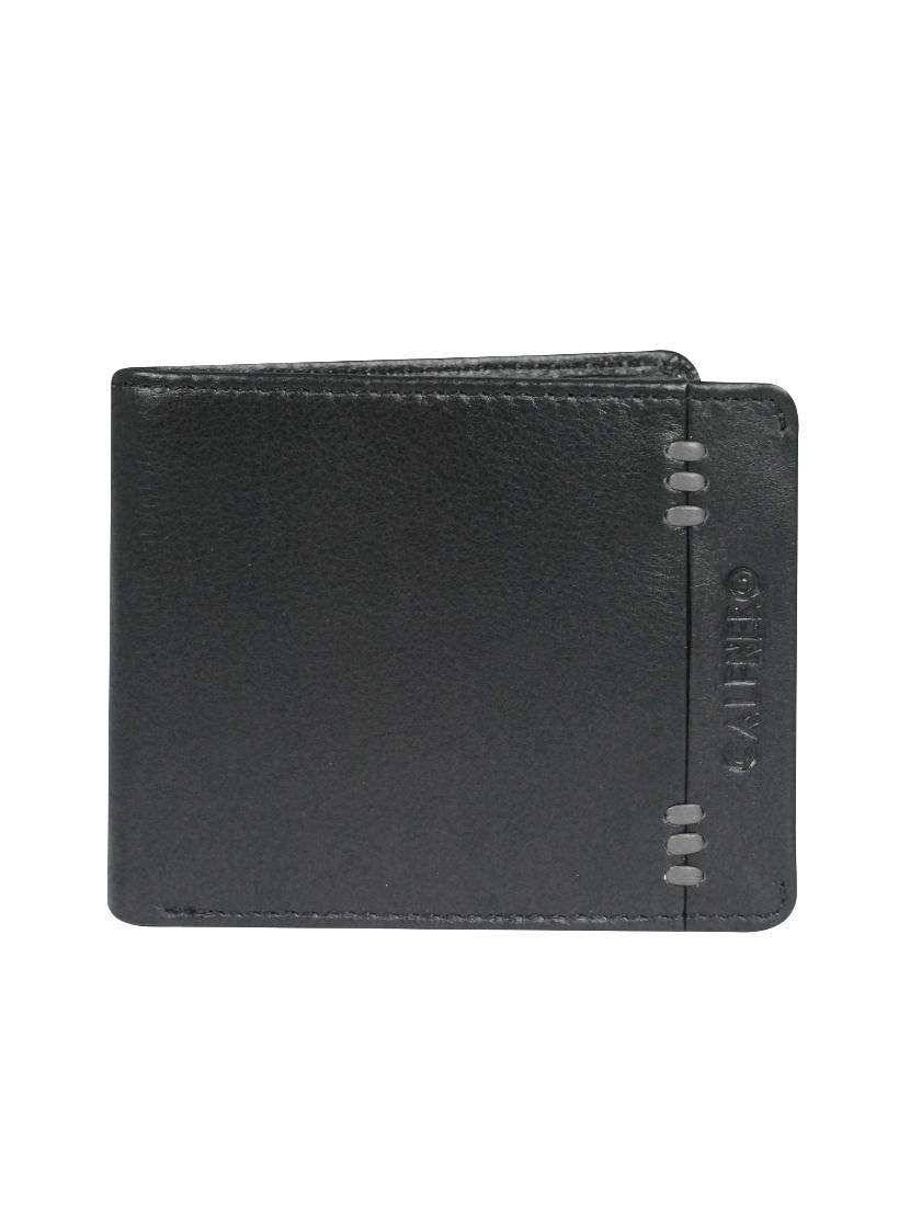 black leather wallet - 16494297 -  Zoom Image - 0