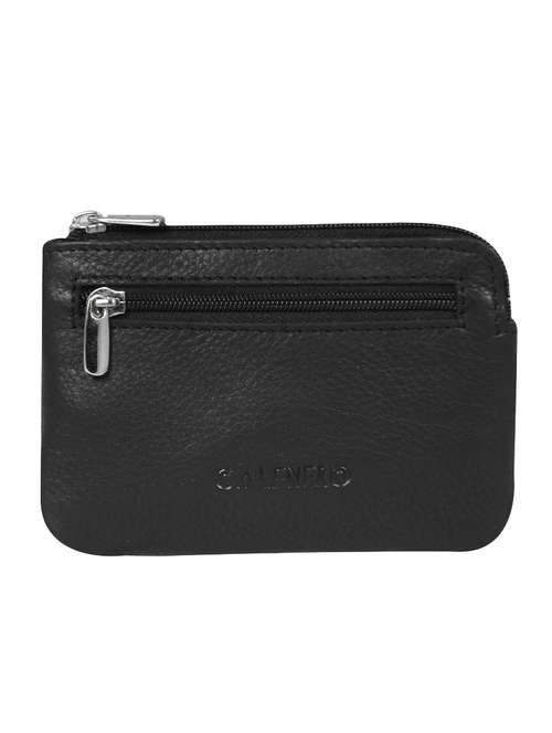 black leather regular pouch - 16494454 -  Standard Image - 0
