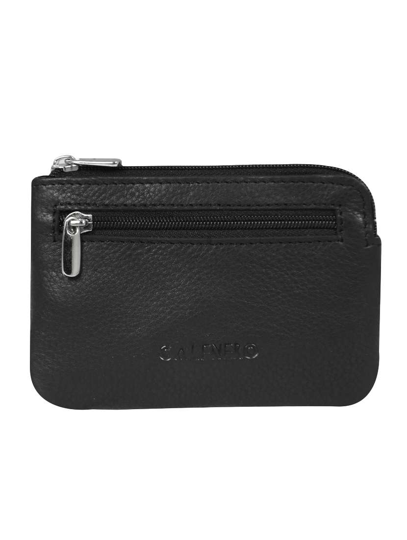 black leather regular pouch