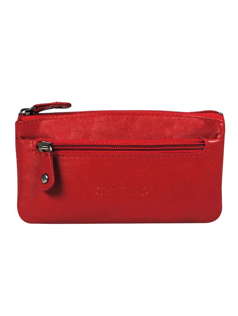 red leather regular pouch