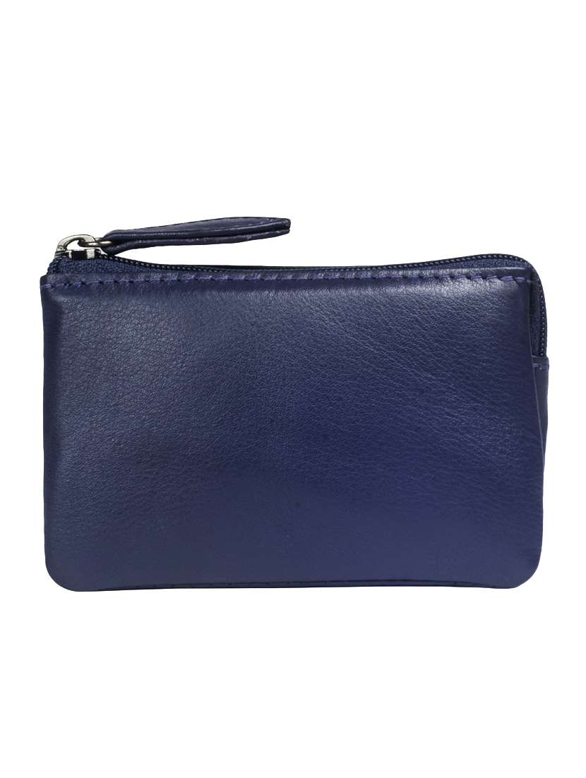 purple leather regular pouch