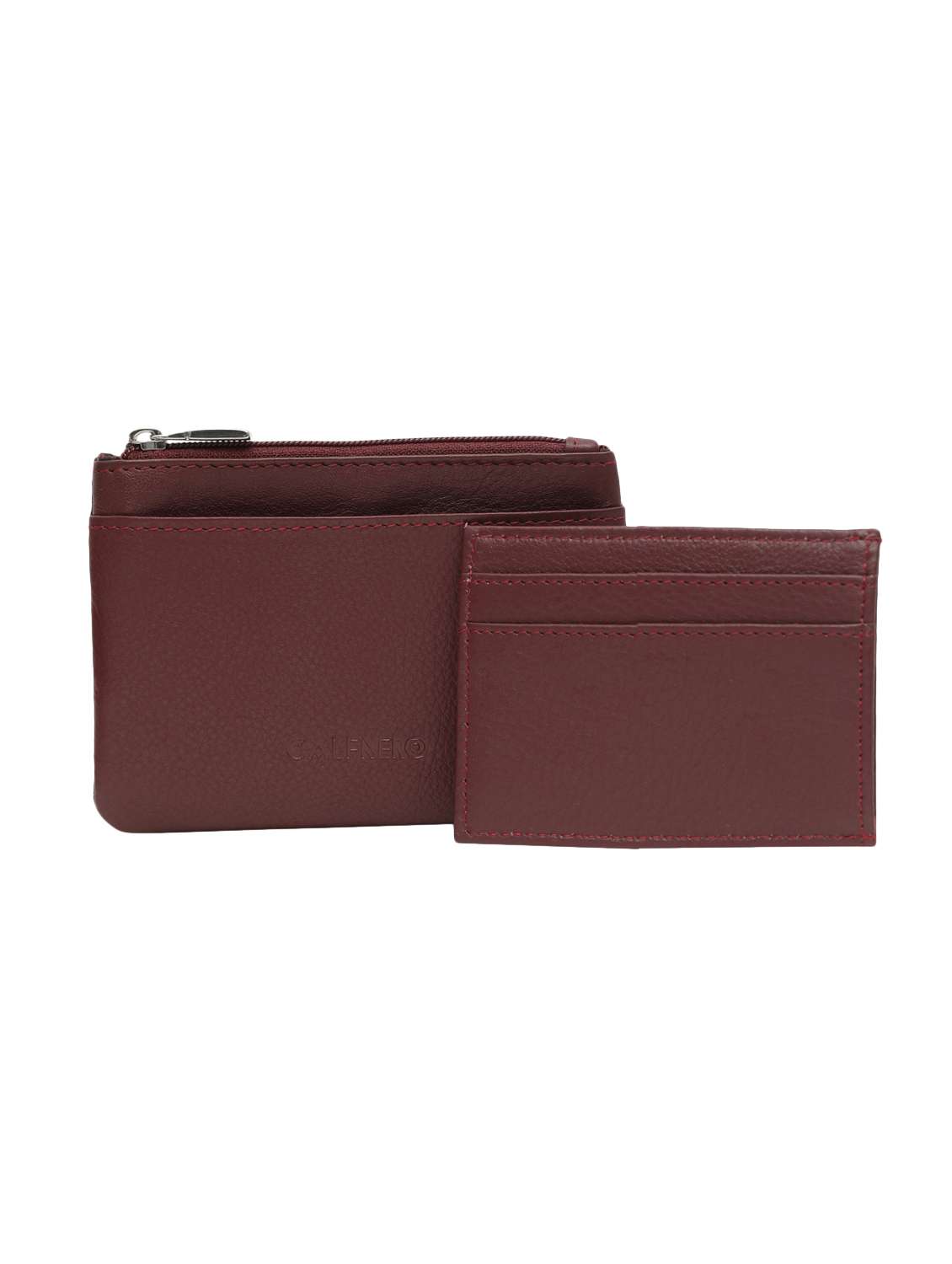 brown leather regular pouch