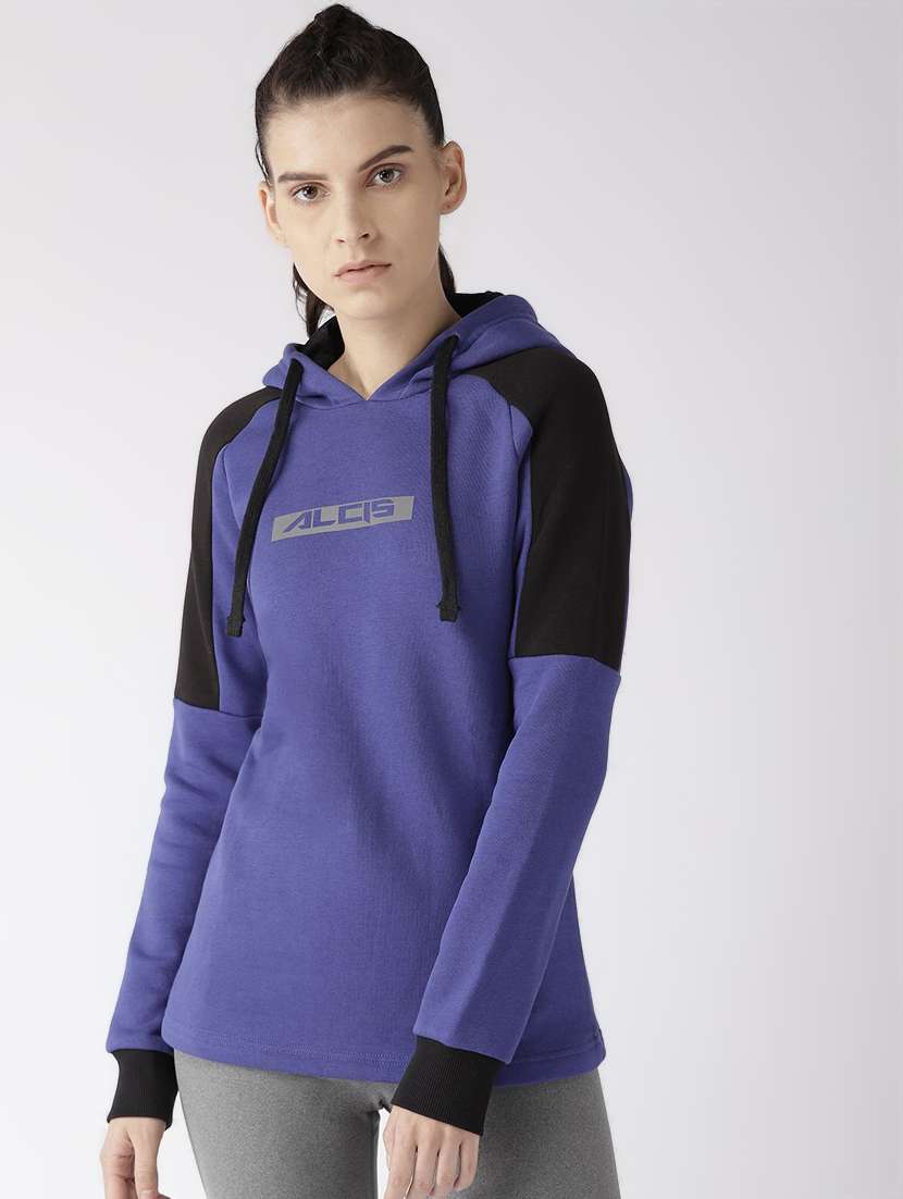 color block hooded sweatshirt 
