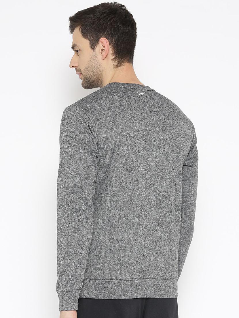 grey solid sweatshirt - 16495510 - Standard Image - 2
