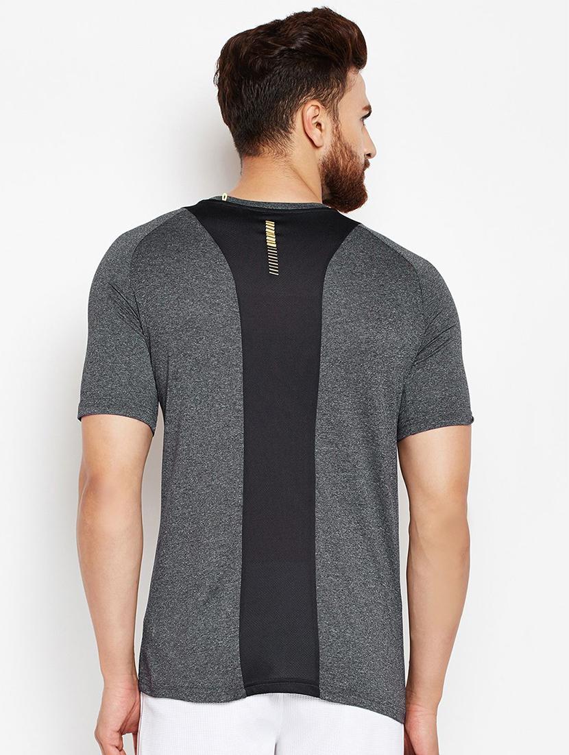 grey color block t-shirt - 16495677 - Standard Image - 2
