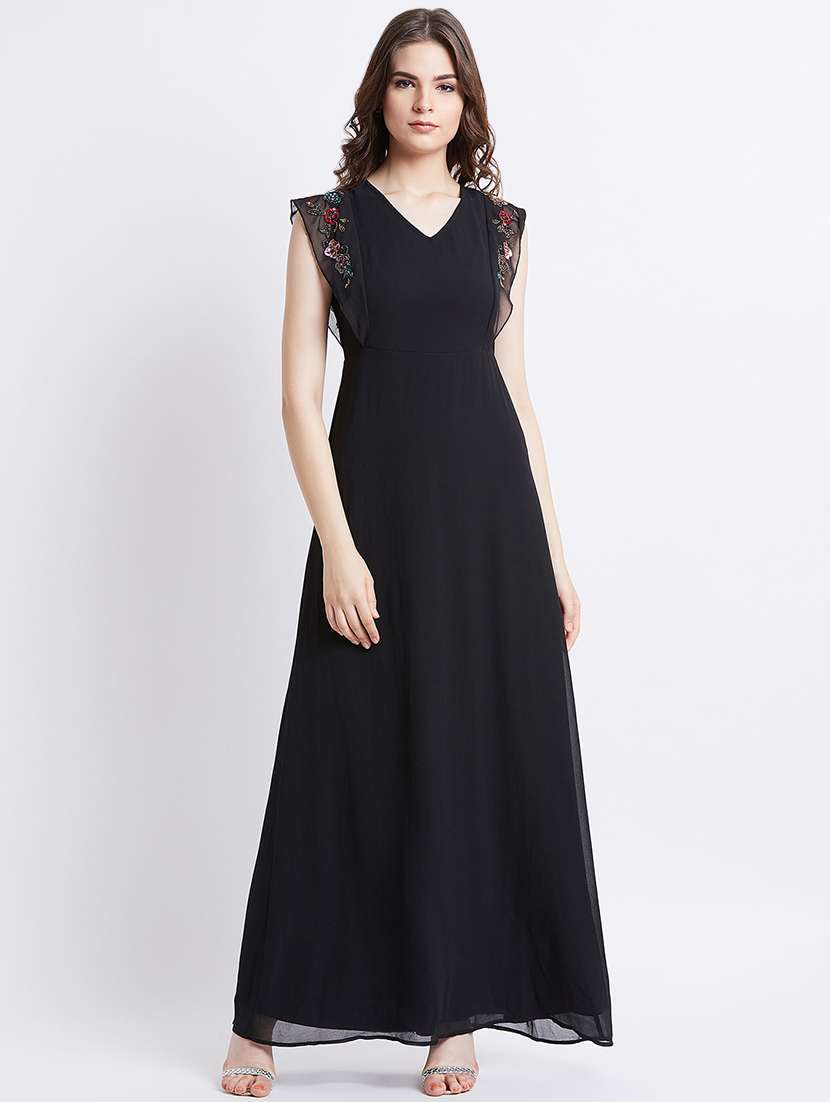 Women's Fit & Flare Solid Dress
