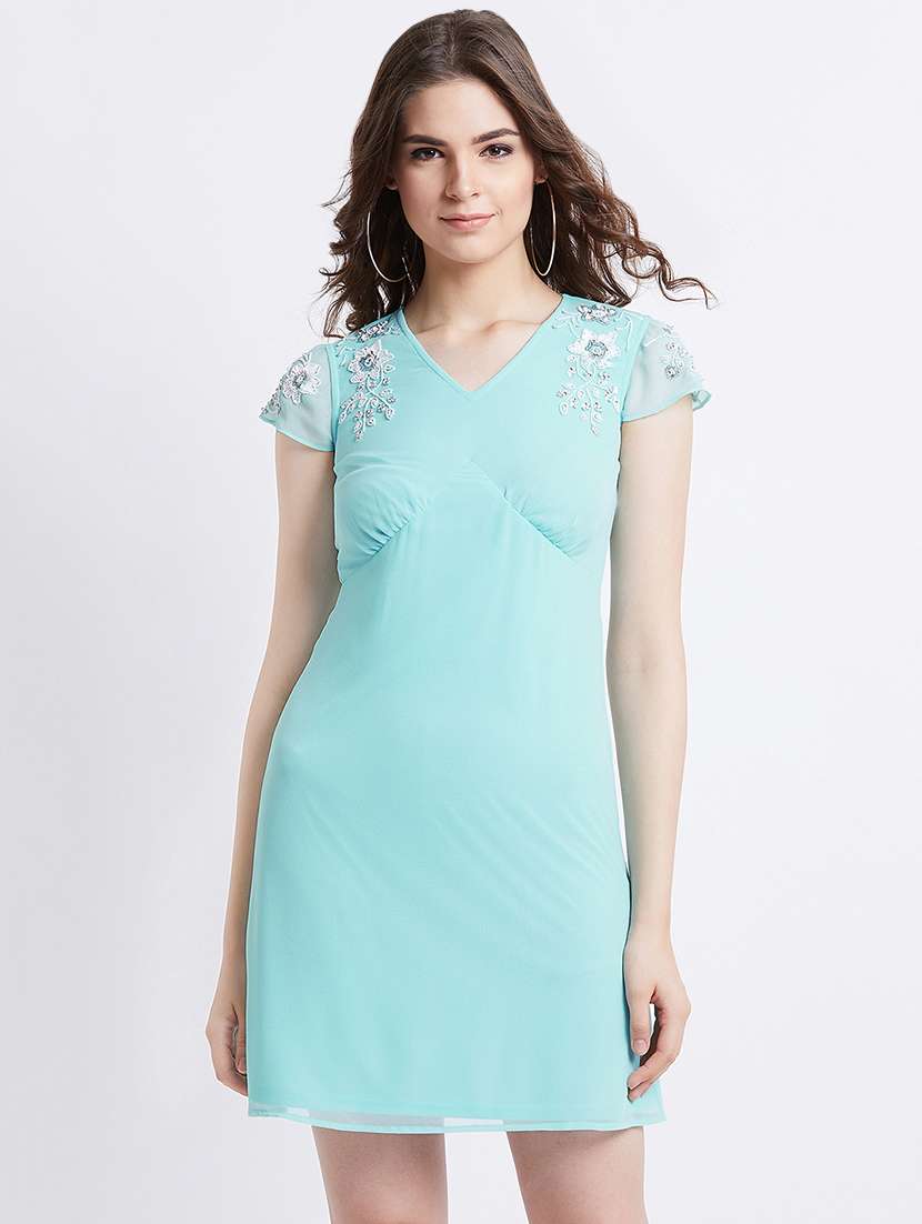 women's shift solid dress