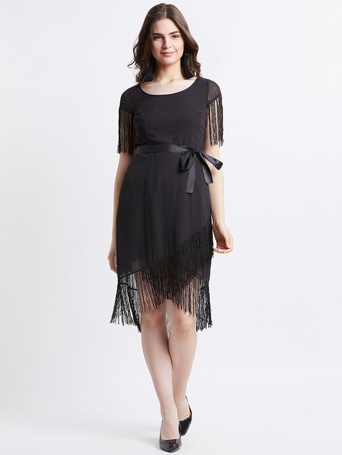 women's asymmetric sold dress - 16496905 - Standard Image - 0