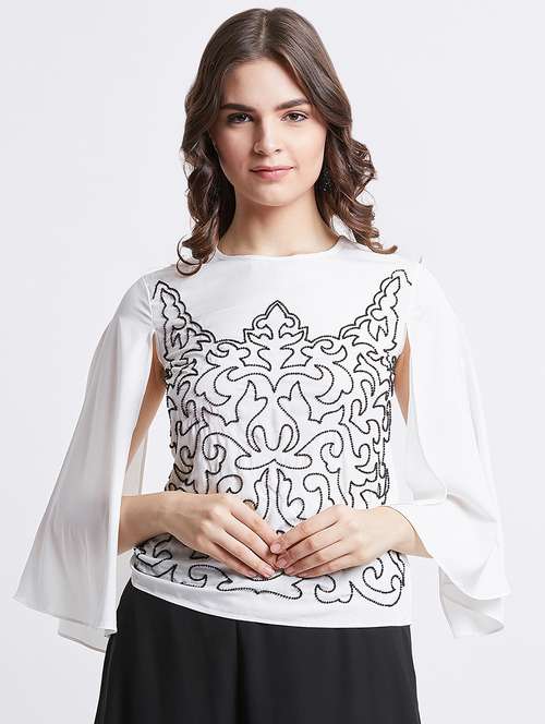women's straight boat neck top - 16496941 -  Standard Image - 0