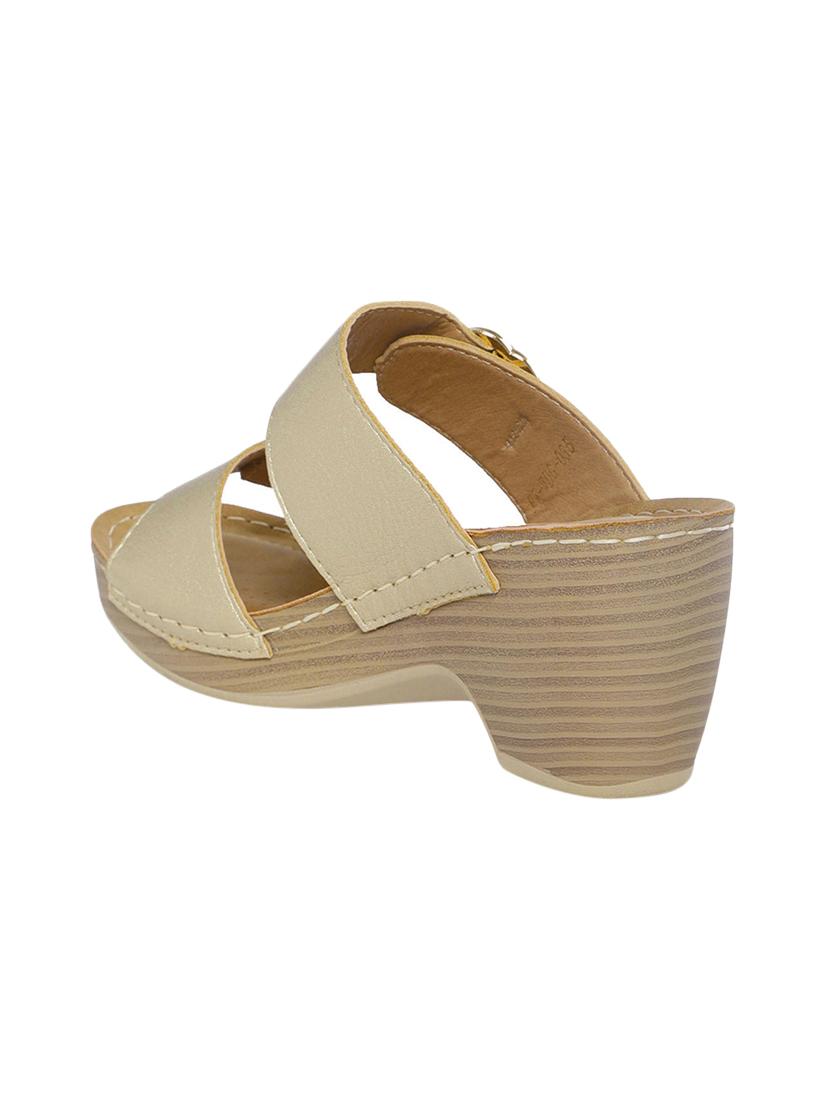 gold slip on wedges - 16497845 - Standard Image - 2