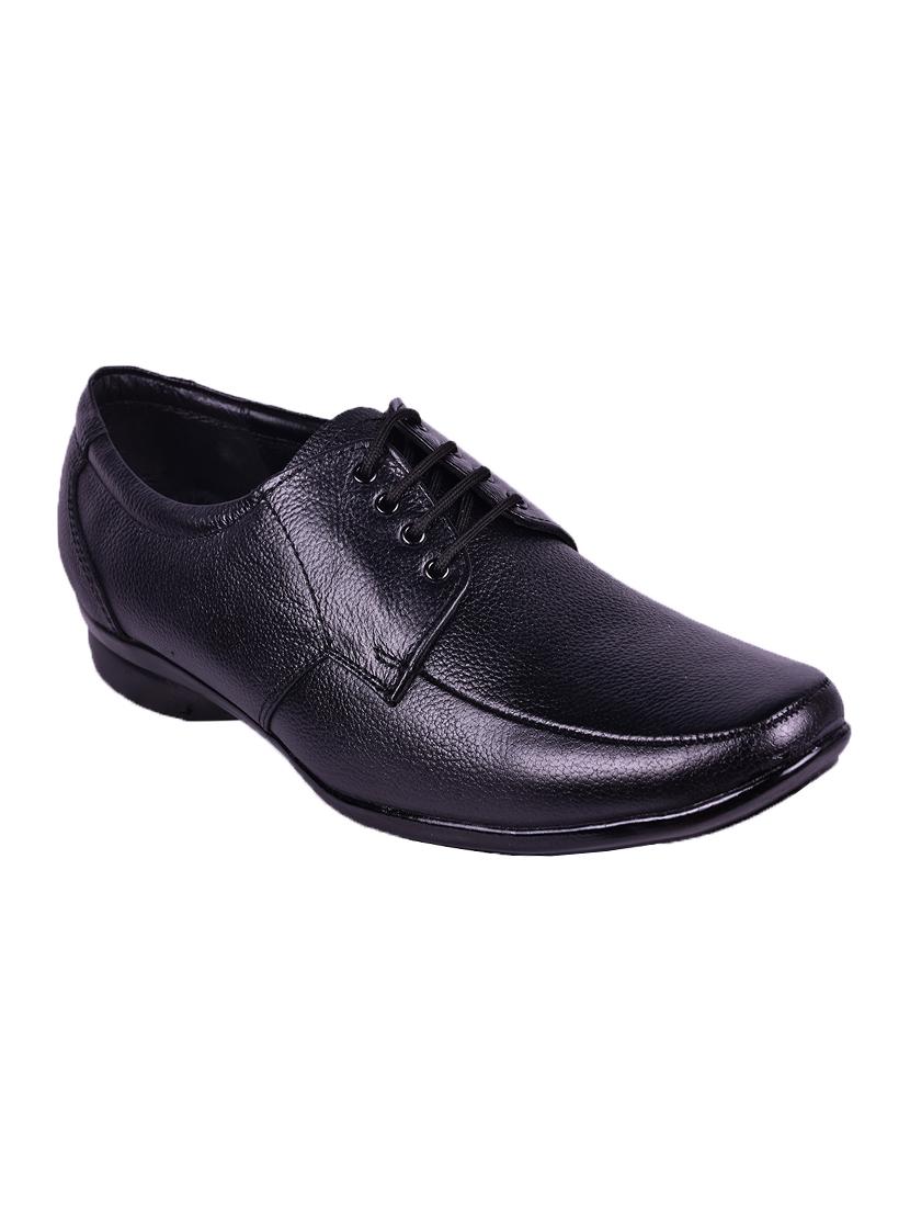 avinash handicrafts black leather lace-up derbys - 16499136 -  Zoom Image - 0