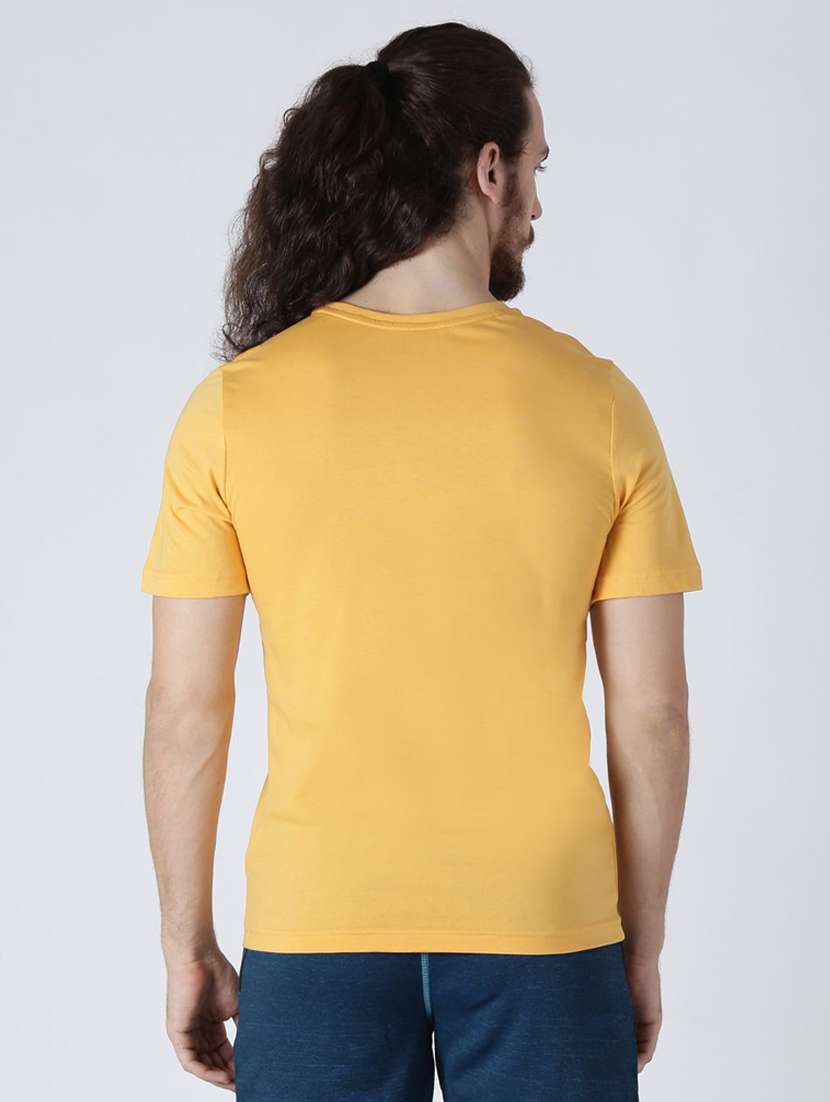 yellow chest printed t-shirt - 16499603 - Standard Image - 2