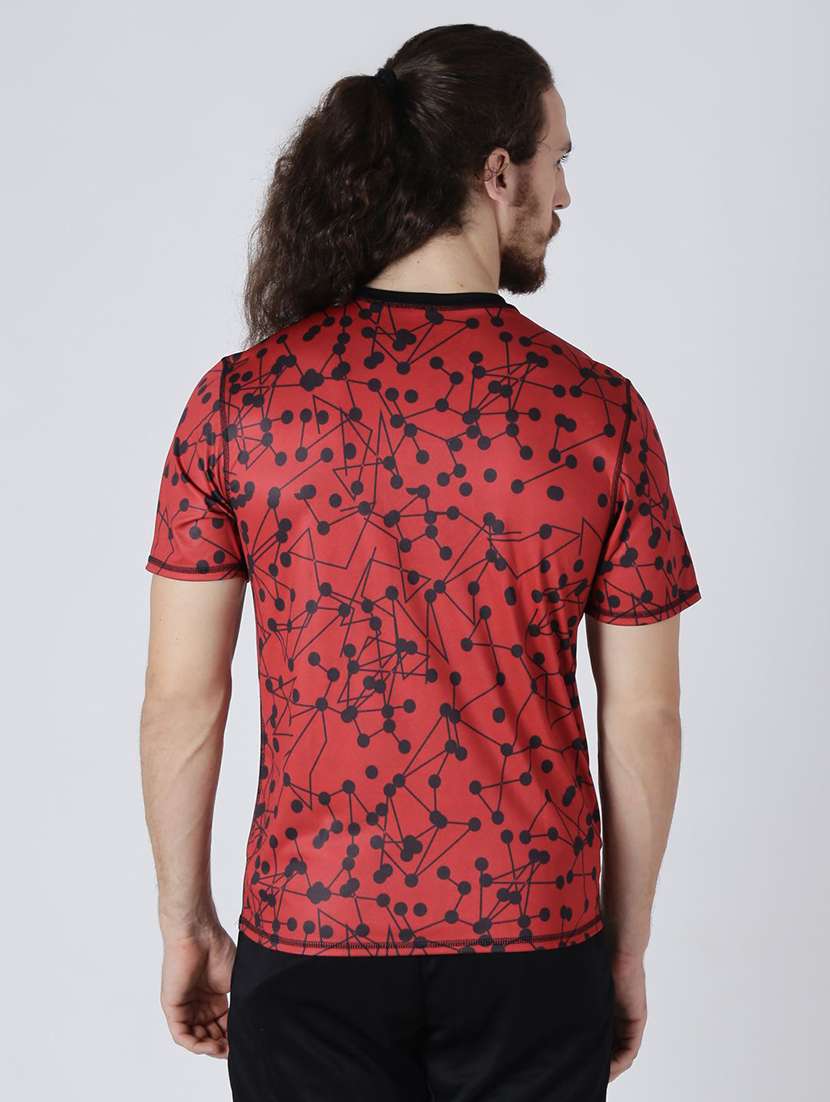 red printed t-shirt - 16499633 - Standard Image - 2