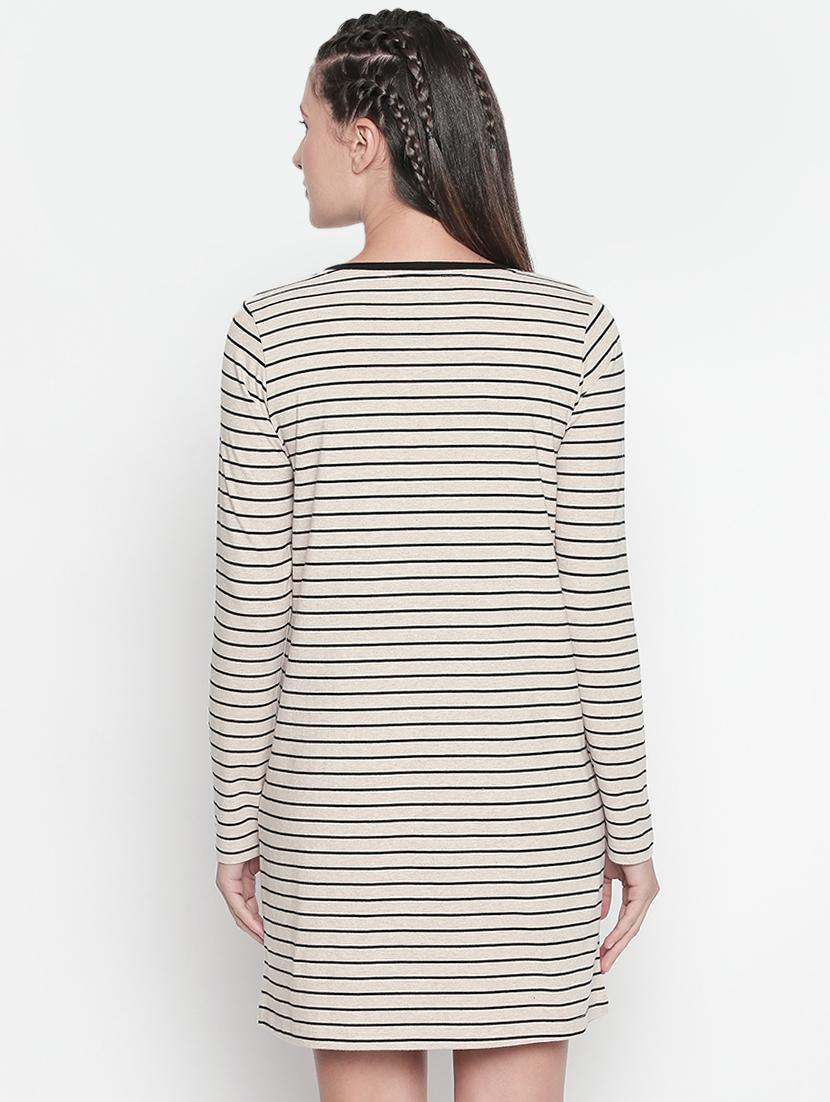 round neck striped quirky shift dress - 16501573 - Standard Image - 2