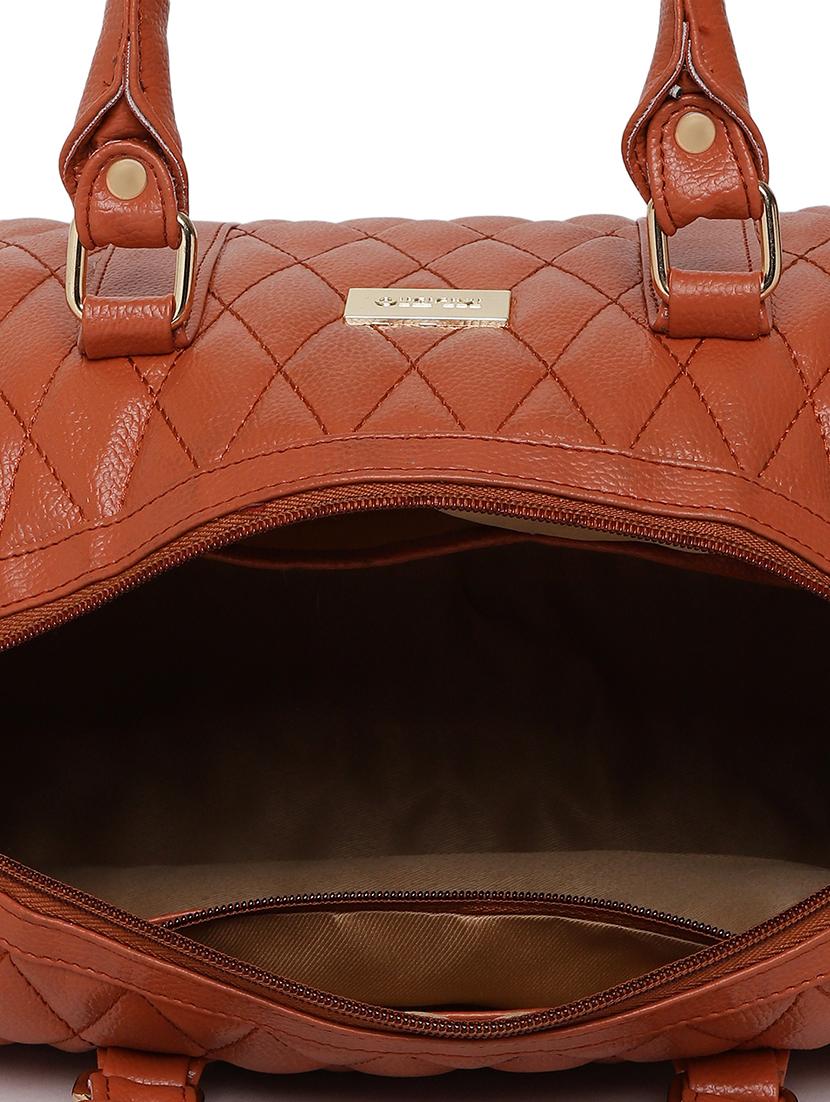 tan leatherette (pu) handbag - 16502369 - Standard Image - 2