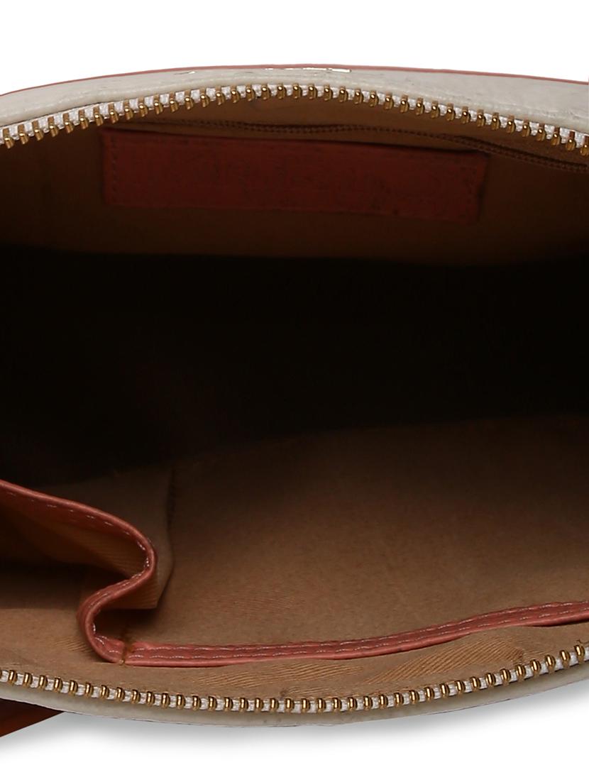 beige leatherette (pu) handbag - 16502372 - Standard Image - 2