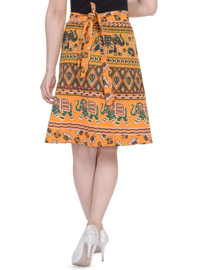 printed wrap skirt - 16503099 -  Standard Image - 2