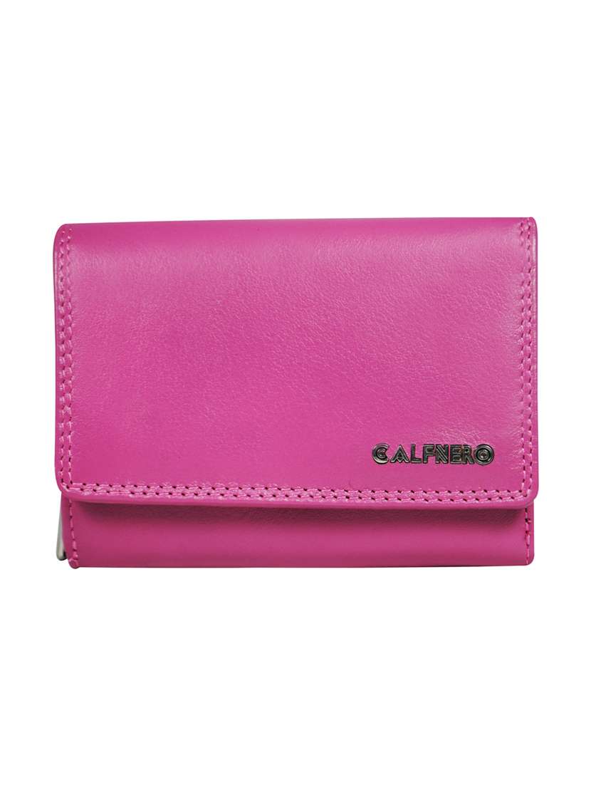 pink leather wallet
