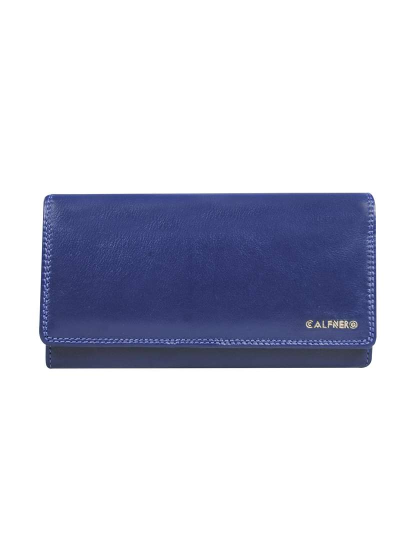 purple leather wallet